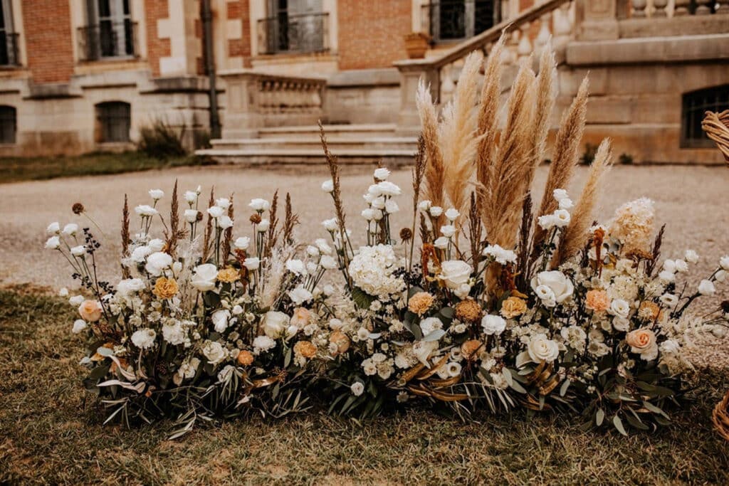 Fleures décoration du domaines de l'orangerie des demoiselles
