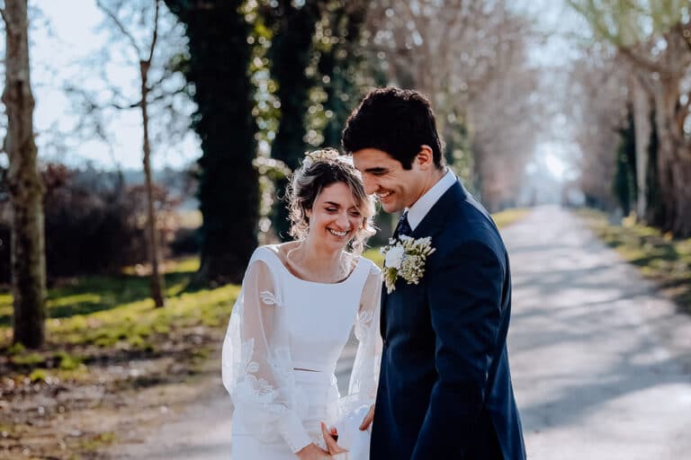 les deux marié en plein shooting