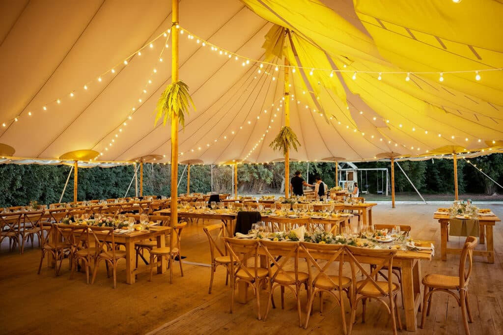 Tente de l'orangerie des demoiselle pour les noces imaginaires