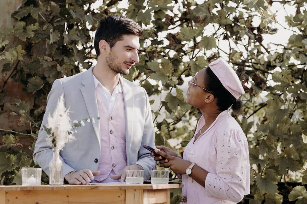 Vin d'honneur du mariage des noces imaginaires